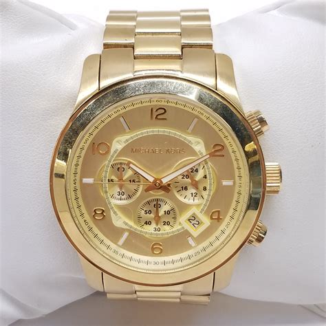 michael kors runway watch 8077|Michael Kors oversized runway watch.